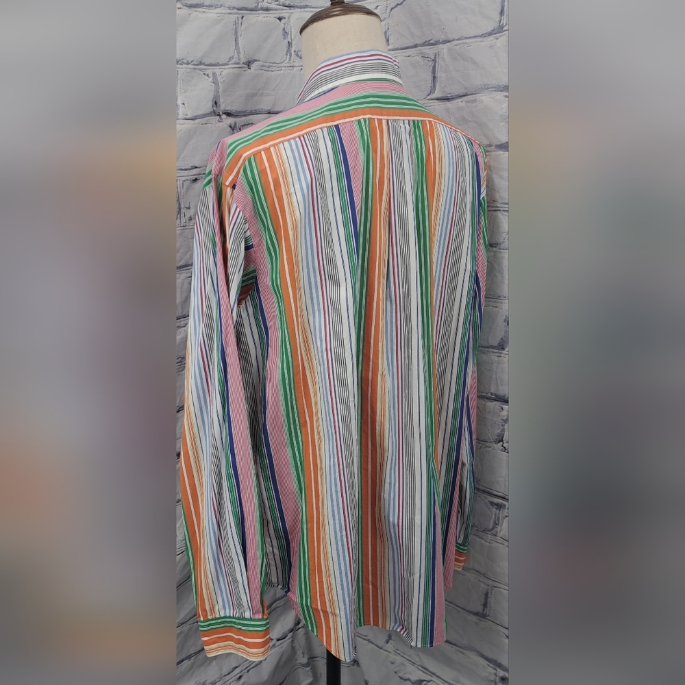 Ralph Lauren Men's Classic Fit Button Down Shirt Colorful Striped Size 2XL XXL - Picture 6 of 12